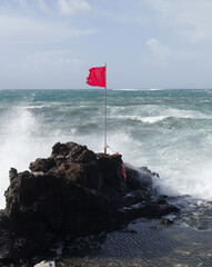 European windstorm Emilia affecting Gran Canaria, Canary Islands