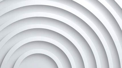 Obraz premium Curved Shadows and Bevels Create Patterns on a Clean Geometric White Background in a Large Empty Space