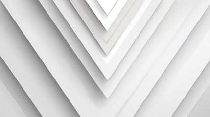 Obraz premium Modern Design Featuring White Geometric Shapes With Subtle Shadows Arranged in Layers for a Business Concept