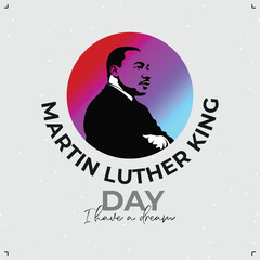 Martin luther king day celebration illustration
