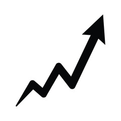 Graph showing increasing trend with arrow © Jahidul