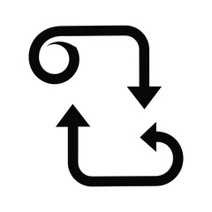 Cyclic process illustration with arrows