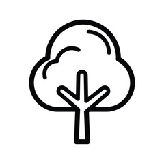 Simple tree icon illustration