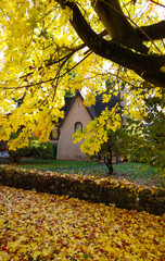  small historic Tudor Revival&ndash;style building