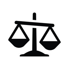 Balance scale icon representing justice and equality