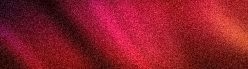 Fototapeta premium Vibrant 4K dark abstract background with a dramatic grainy gradient blend of red, magenta, pink, and orange hues. Perfect template for modern design