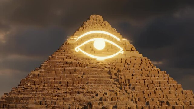 Dramatic Illuminated Eye in Stone Texture - Symbolism, Mystery, and Ancient Knowledge Conceptual Image for Spiritual and Creative Applications.