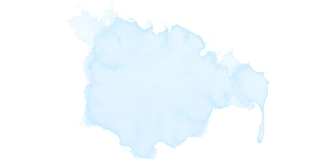 Obraz premium Abstract watercolor ink blot texture black background Creative fluid liquid grey blue smudge splash artistic grunge