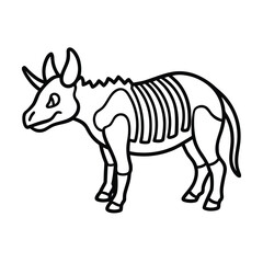 rhinoceros skeleton