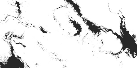 Black ink splat and splash texture design with grunge paint splatter background