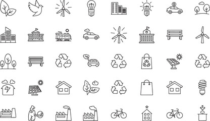 Outline representing environmental sustainability and green energy concepts leaf