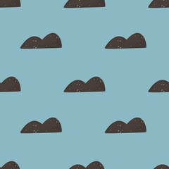 Seamless pattern with abstract decor elements. hand drawing. design for fabric, textile, wrapper, print