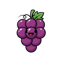 Cute Grapes Character. (1)