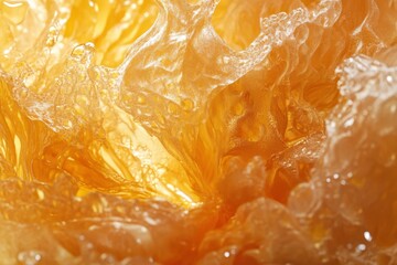 Peony petal macro texture with pastel colors and water drops