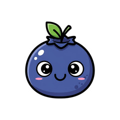 Cute Blueberry Cartoon. (8)