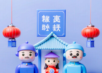 a group of people standing in front of a building