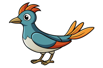 Sylphora bird victor art white background