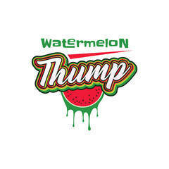 Watermelon Thump T-shirt Design