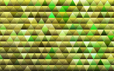 abstract vector geometric triangle background - green and brown