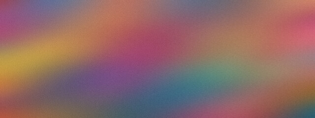 Colorful blurred gradient background for web, banner and graphic design, noise effect