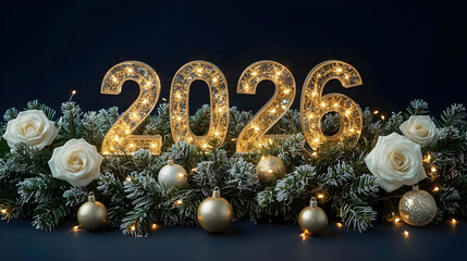 Glowing 2026 Display