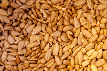 Healthy sunflower seed background food snack texture