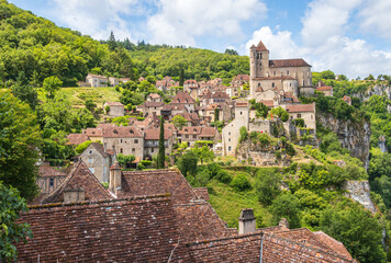 Medieval village of Saint-Cirq-Lapopie - France