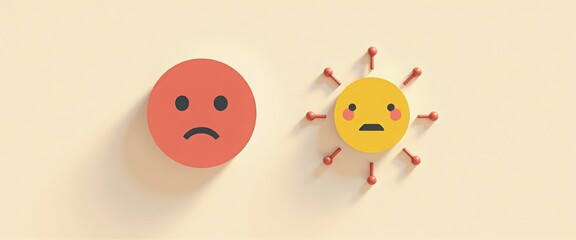 creative minimal label with blue, nature, border, web, event, singing, decor