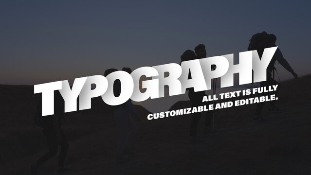 Shaded Motion Typography Template