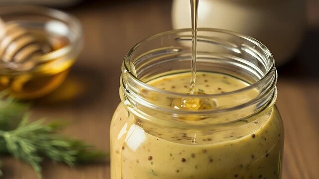 A captivating close-up shot features clear liquid gracefully pouring into a vibrant iced drink, expertly garnished with a bright slice of lime, a fragrant sprig of rosemary, and a juicy fruit slice, l