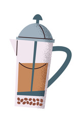 French press pot for coffee