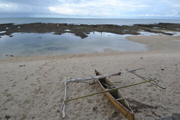 boat on a beach