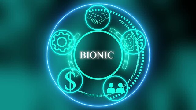 Bionic.Cyber security lock that is being decoded using , data protection business technology.Business, Technology, Internet and network concept.