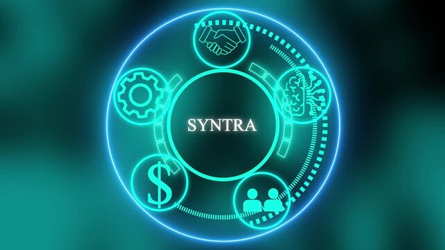 Syntra.Cyber security lock that is being decoded using , data protection business technology.Business, Technology, Internet and network concept.