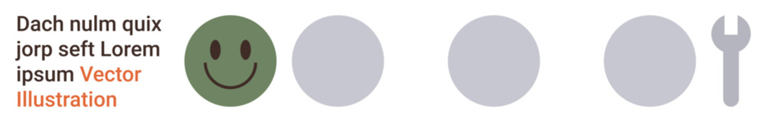 Progress tracking, user feedback, productivity, task management, evaluation, goal setting. happy face and wrench icon on a progress bar. Progress tracking and user feedback concept