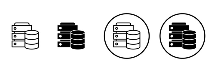 Database icon vector. database sign and symbol