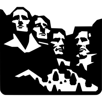 Mount Rushmore Vector