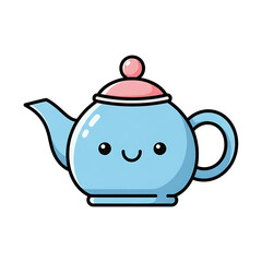 Obraz premium Cute Kawaii Teapot.