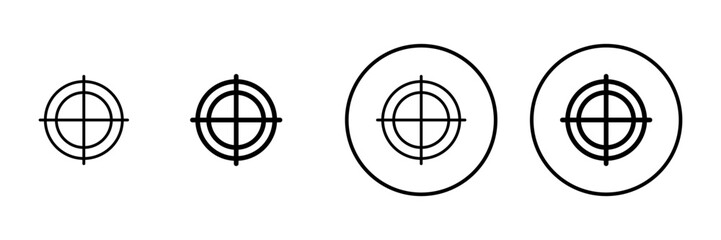 Target icon vector. goal icon vector. target marketing sign and symbol