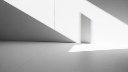 Pink eraser on blank white paper in sunlight with shadow