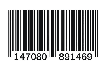 Barcode graphic for universal product identification, retail scanning, and inventory control, symbolizing efficiency concepts in modern business and supply chain