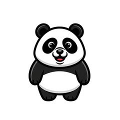 Fototapeta premium Panda Cartoon Isolated.