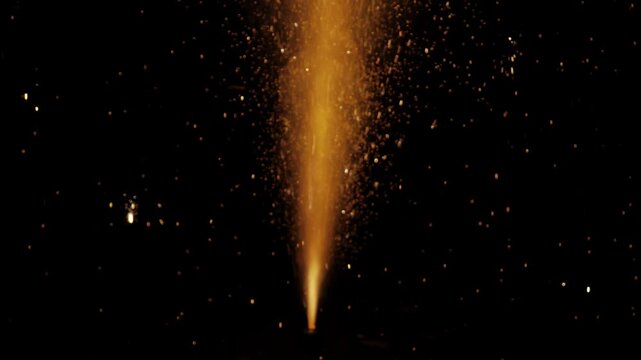 Golden Expanse  The Ephemeral Beauty of Fireworks