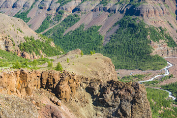Putorana Plateau landscape. Russia, Krasnoyarsk region