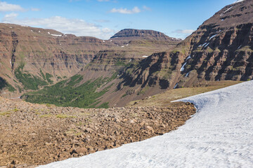 Putorana Plateau landscape. Russia, Krasnoyarsk region