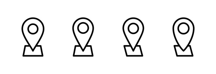 Address icon vector illustration. home location sign and symbol. pinpoint