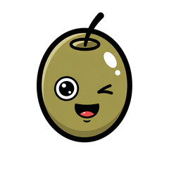 Olive Cartoon Character.