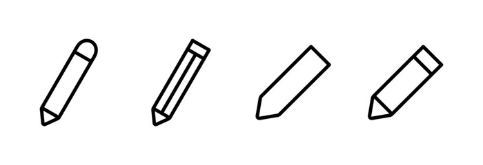 Pencil icon vector illustration. pen sign and symbol. edit icon vector