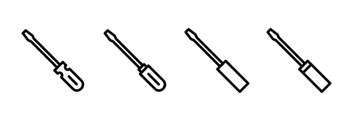 Screwdriver icon vector illustration. tools sign and symbol