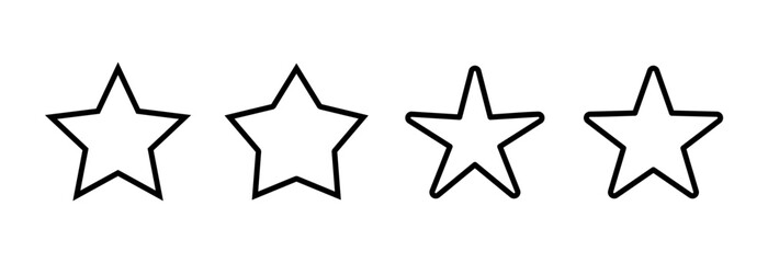 Fototapeta premium Star Icon vector illustration. rating sign and symbol. favourite star icon